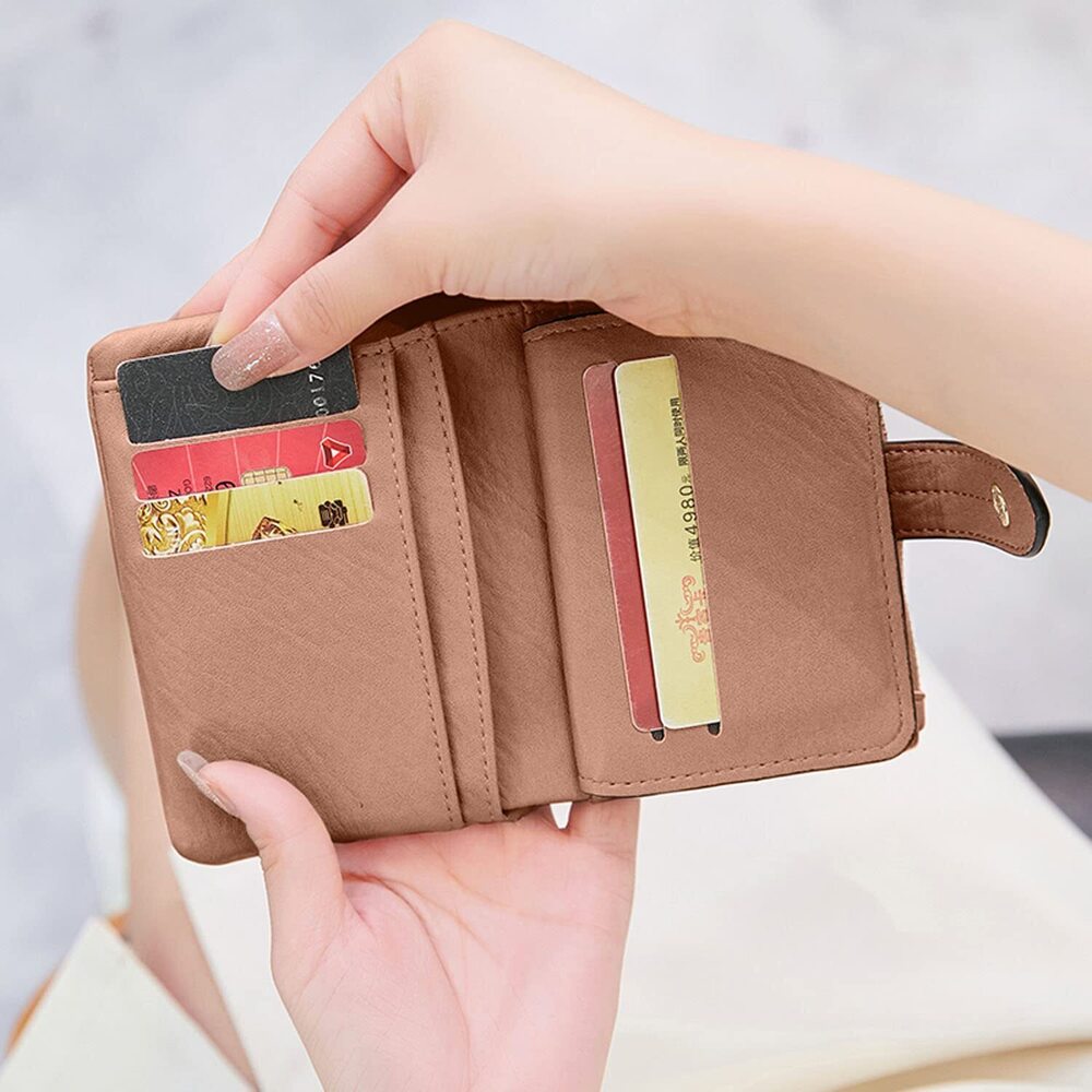 2448 Wallets Small Trifold Wallets Rfid Wallets Bifold, Billfold Leather View 6